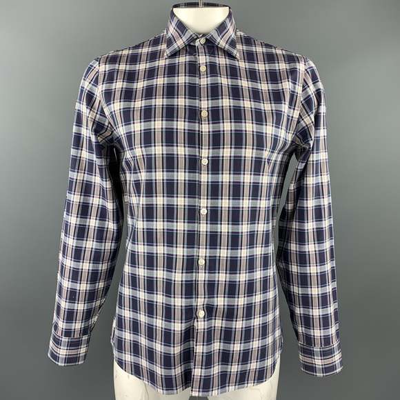 J. LINDEBERG Other - J. LINDEBERG Size L Purple Plaid Cotton Button Up Long Sleeve Shirt